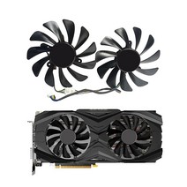 Jzwefdo 95mm 그래픽 카드 냉각 팬 12V 4Pin 비디오 교체 Zotac 지포스 GTX 1070Ti 1080 Ti GTX1070Ti GPU 쿨러 2 PCS, 단일모델명/품번