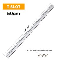 t track woodworking tool limiting chute 알루미늄 합금 가이드 레일 전기 원형 톱 플립 테이블 톱 테이블 트랙 교차로, 50cm T 트랙
