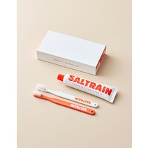 [솔트레인] 프레시 덴탈 세트 (치약1+칫솔2) - 플루오라이드, 솔트레인 프레시 덴탈 세트 (