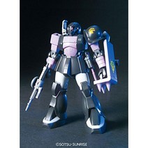 BANDAI SPIRITS HGUC 기동 전사 건담 자쿠 I (검은 삼연성 사양) 1/144 스케일 색으로 구분 된 플라스틱 모델, 1