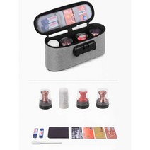 도장집 파우치 도장지갑 케이스 보관함, 검은색 - 5개 가능