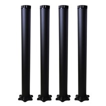 높이조절다리 가구 소파 협탁 거실장 높낮이조절 다리 발통, 긴기둥(140mm), 블랙