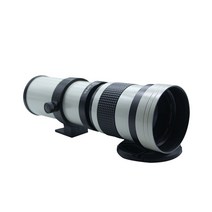 카메라 MF 초망원 줌 렌즈 F8.316 420800mm T2 마운트, 캐논    흰색