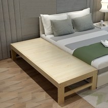 원목 평상 조립식 소형 야외 평상 보조 침대, 200x40 높이맞춤제작