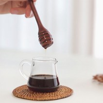 대추나무 옻칠 꿀 봉 나무 허니디퍼 꿀뜨개 꿀스푼, 1개