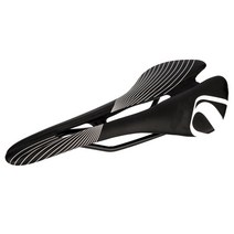 자전거 시트 경량 방수 자전거 부품 중공 사이클링 피팅 편안한 자전거 쿠션 자전거 안장, 검정, 흰색