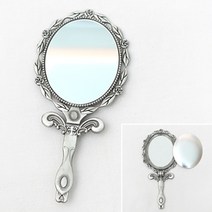 자수용 타원 장미 접이거울(은색) 1017 frn