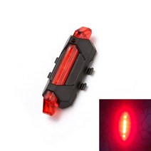 자전거 라이트 USB LED 충전식 세트 MTB 로드 바이크 앞뒤 헤드라이트 램프 손전등 사이클링 액세서리, [10] Red Light