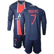2020-2021 축구 저지 10.NeymarJr 유니폼 긴팔 셔츠 어른에게 적합한 반바지 Color Blue 7 Size