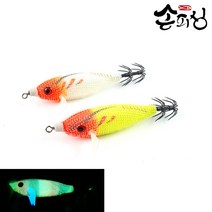 손피싱 실리콘 스테이 미니 쪼꼬미 에기 왕눈이 레이저 쭈꾸미 채비 갑오징어 문어 애기 카본바늘 리틀, 스턴.수박, 1개