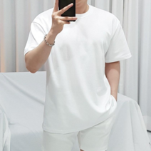 로니케이 특양면 형광 무지 반팔 티셔츠 10color