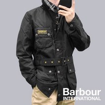 [바버] [비쇼]평생AS 당일발송 23FW 인터내셔널 슬림 왁스 자켓 블랙 MWX0958