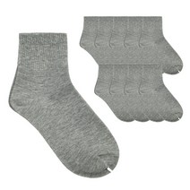 히트잇 여성용 고급밴딩 무지 중목 학생 양말 10켤레