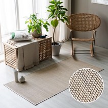 [천삼백케이] [한빛카페트] 모던 심플 대나무카페트 솔리드 90x180cm