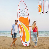 SUP 패들보드 서핑보드 물놀이 수상레저 서핑 제주도체험 서핑용품, 오렌지: 320x81x15cm
