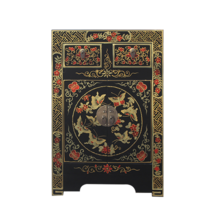 자개장농 나전칠기 장롱 빈티지 공예 자개 약재상, 레드 (40X35x60)