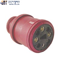 이엠테크 EMT EMT-450C4 고무형 고압 콘센트 3선식 4P 단상 삼상 겸용 440V 100A 산업용, 1개, 0cm