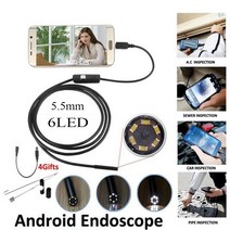 자동차진단기 3IN1 내시경 카메라 안 드 USB Type-C 검사 5.5mm 6 LED HD 방수 자동 복구, 05 5M
