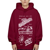 한국관리기 미니관리 콤바인결합 수확기 블레이드 까마귀 후드 농장 장비 농업 옥수수 인쇄 남성 겉옷, 04 Burgundy_08 4XL