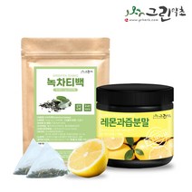 아이돌물 SET 레몬과즙분말100g 녹차30티백