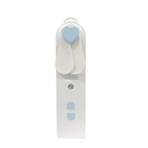 여름 캠핑 차박 무더위 에어컨 2 in 1 휴대용 미니 팬 가습기 usb 충전식 핸드 헬드 팬 워터 스프레이 미스트 팬 페이스 스티머 실외용 바캉스 여름휴가 필수품, 푸른, 협력사