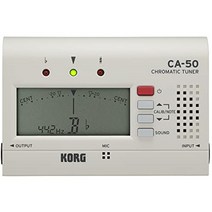 KORG Korg Cromatic Tuner CA-50 브라스 밴드 오케스트라 기타 보컬 Acapella 출력 135 시간 연속 가벼운 소형, 1개