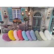 주방 수세미 손뜨개 호빵, 화이트