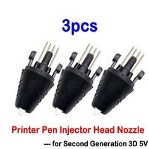 3d 펜 필라멘트용 pla 필라멘트 1020 롤 5m 10m 직경 1.75mm 200m 3d 펜용 플라스틱 필라멘트 3d 프린터 펜 교체, 3pcs 3D 펜 헤드, 협력사