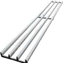 화물 택배 운반 롤러 직선 사다리 컨베이어 이동 지지대, 바퀴 6열의 강화 버전 x 폭 60cm (1m 단가)