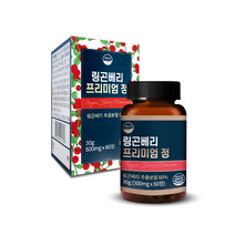 웰리즈 링곤베리 퓨레 프리미엄정 500mg X 60정, 1개(2개월분) 60정