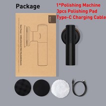 자동차광택기 자동차 차량 폴리싱 광택 xiaomi 무선 전기 연마 기계 baseus 광택기 조정 가능한 속도 자동 왁싱 도구 3800 rpm 휴대용 홈, 연마기