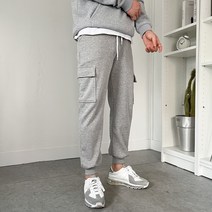 남자 기모 카고 조거 스판 밴딩 트레이닝 팬츠(4COLOR)