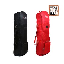 휠부착 골프 항공커버 골프백커버, 블랙