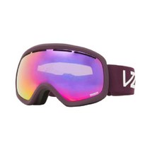 VonZipper 본지퍼 남녀 공용 스카이랩 스노우 스포츠 고글 - 진동 프레임 로커스트 크롬 렌즈, 야생 동물 우주 크롬, 아사이 새틴