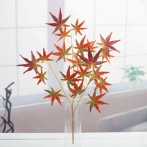 [바보사랑] 메이플 단풍 가지 67cm 실크플라워 가을 조화, 상세 설명 참조