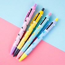 디즈니 폼폼 컬러 캐릭터 멀티펜 2색 볼펜+샤프, 더키와 버니
