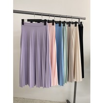 허니제이 / 메킨타 플리츠 주름 밴딩 롱 스커트(7color)국내제작