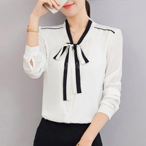 Happy shopping 여성 봄 가을 긴팔 블라우스PE