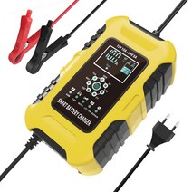 차량 보조 배터리 충전기 FOXSUR 자동차 배터리 충전기 12V/10A 24V/5A 완전 스마트 유지 보수 휴대용, 01 12V 10A 24V 5A EU