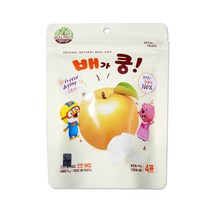 (주)산마을 뽀로로 과일이쿵 유기농과자 어린이과자 배가쿵, 5개