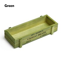 플랜트박스 베란다 실내 옥상 주차장 텃밭 화분 정원 식물 냄비 장식 빈티지 다육이 나무 상자 직사각형 테, 03 Green