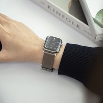 워니트 애플워치 호환 가죽 스트랩 에토프 앱송 밴드 8 7 6 SE 2 싱글투어 줄질, 1.에토프, 38/40/41mm