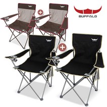 버팔로 캠핑의자 뉴 캠핑체어 1+1세트/캠핑 낚시의자, 버팔로 뉴 캠핑체어세트(2P) 그레이, 옵션선택