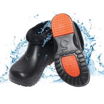 방한 털 겨울 화 주방화 장화 식당 조리화 텃밭 낚시 발편한 털 부츠 방수 신발