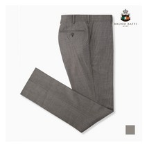 브루노바피 베이지 잔체크 기본 정장 팬츠 MARGBWF7251