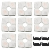 고양이정수기필터 4pcs 피더 애완 동물 자동 꽃 건강한 고양이 분수 스폰지 활성 탄소, 2