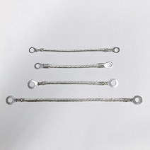 태양광모듈접지 6SQ-100mm 국산 석연선 한국단자사용 배전반 태양열접지 본딩접지 트레이접지 점퍼 편조케이블 편조선 공장직영, 1개
