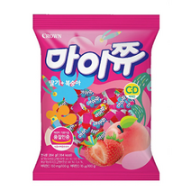 마이쮸 츄잉캔디 딸기 복숭아, 328g, 100개