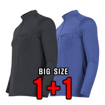 늑대와여우(1+1) 봄 여름 냉감 집업 티셔츠 작업복 긴팔 등산복 빅사이즈