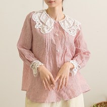 줄지 레이스세라 린넨 남방
